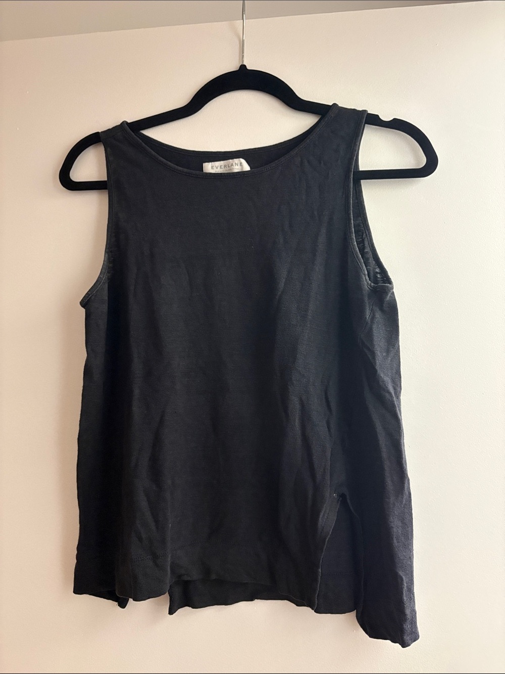 Everlane Black Relaxed Tank Top